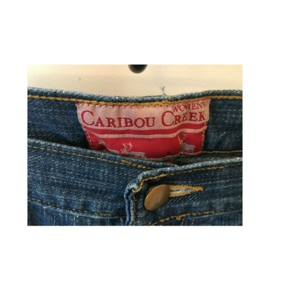 Caribou Creek (From Cabela's) Straight Leg Denim Blue Jeans Women's 12 NWT - Picture 2 of 5
